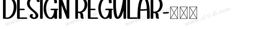 Design Regular字体转换